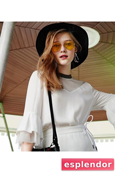 esplendor Unisex Gold Metal Framed Drop Glasses (boxed)