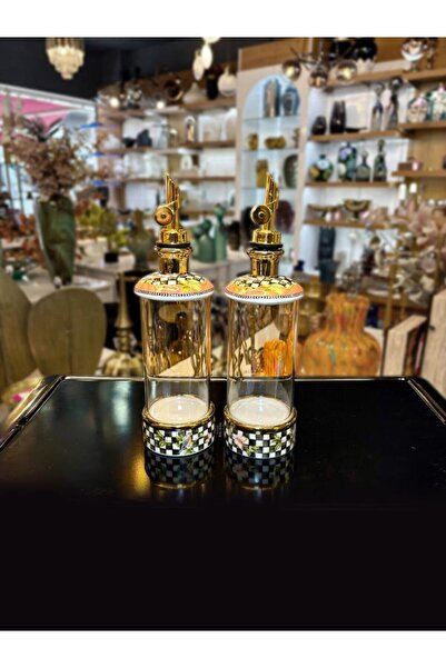 Miss Betty PARADISE 2'Lİ PORSELEN CAM YAĞDANLIK