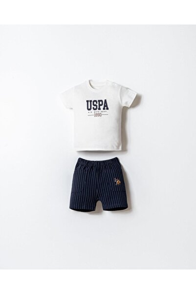 U.S. Polo Assn. Erkek Bebek Şort T-Shirt Takım %100 Pamuk Esnek Şortlu Yazlık...
