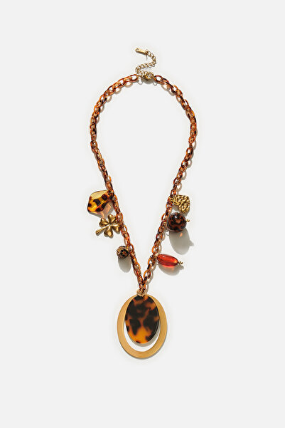 AKSWSUAR Charm Detaylı Kolye