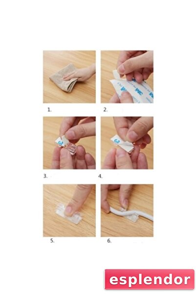 esplendor Cable Stabilizer Clips Set 20 Pieces