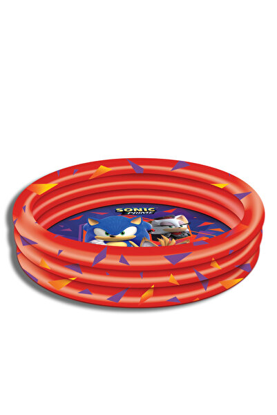 SEGA Sonic The Hedgehog Inflatable Pool for Kids – 3-Ring Blow Up Swimming Po...