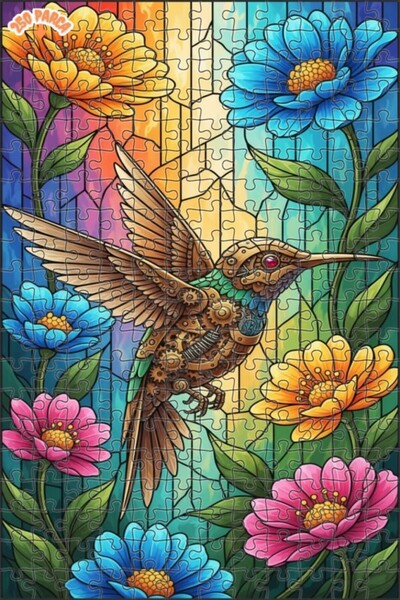 Esranın Dünyası Magic Mechanical Hummingbird Wooden Puzzle 250 Pieces 30X30