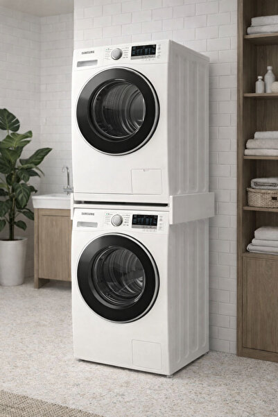 Bladimo Arden Banyo Dolabı Çamaşır Ve Kurutma Makinası Dolabı Beyaz