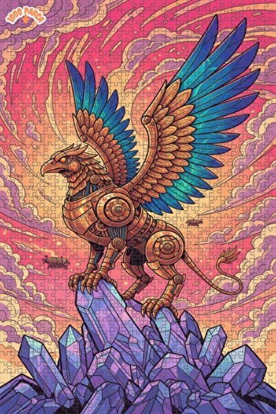 Esranın Dünyası لغز خشبي ميكانيكي من نوع جريفون كريستال فيلز مزدوج الطبقات مع...