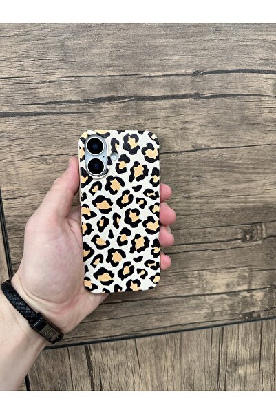 YZGOLDEN Velvet Leopard Printed Phone Case Compatible with iPhone 16