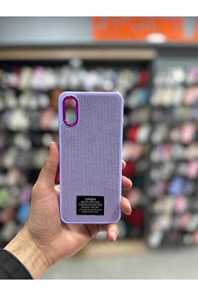 Case&More Accessory Redmi 9A Uyumlu Kadife Ön Yüzlü Renkli Silikon Telefon Kı...