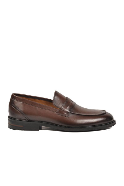 Aspor Brown Genuine Leather Men's Classic Shoes