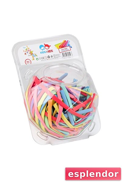 esplendor Srt-130 Sausage Balloon Mixed Color 100Pcs