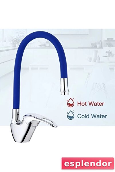 esplendor Mix Swan Kitchen Sink Faucet with Colorful Movable Head Green