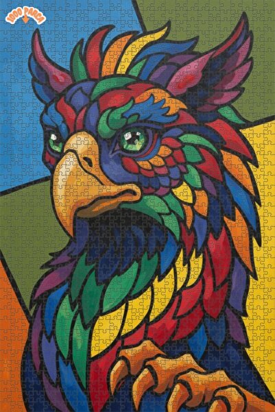 Esranın Dünyası The Majestic Color Wheel Griffin Art Double-Layer Framed Wood...
