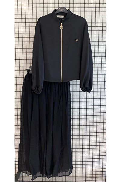 Armine Trend Καλοκαιρινό Σετ με Φερμουάρ και Λεπτομέρεια στον Βρόγχο, Τούλι Φ...