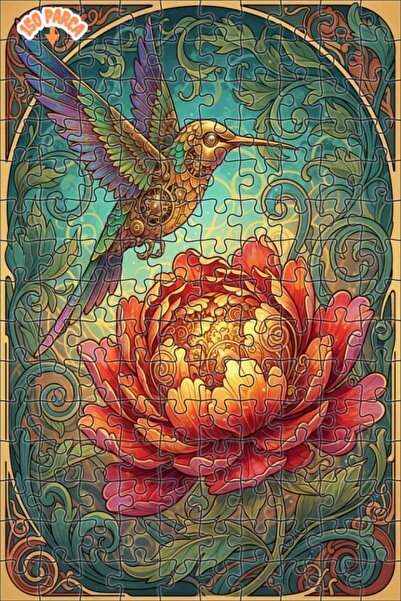 Esranın Dünyası Infinite Mechanical Hummingbird and Fire Flower Double-Layer ...