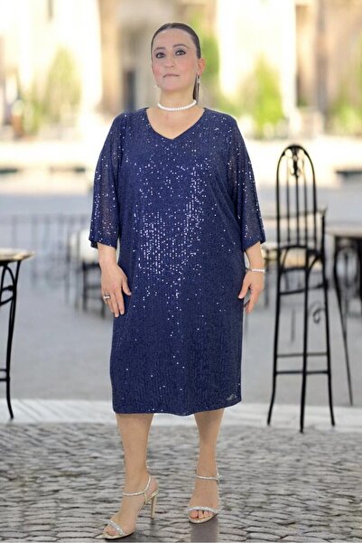 yagmurberen Rochie de seară căptușită, cu decolteu în V, mâneci trei sferturi...