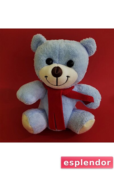 esplendor دمية دب قطيفة زرقاء