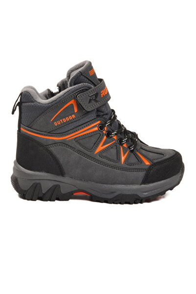 Aspor Smoked Orange Fleece Zippered Boys' Outdoor Boots