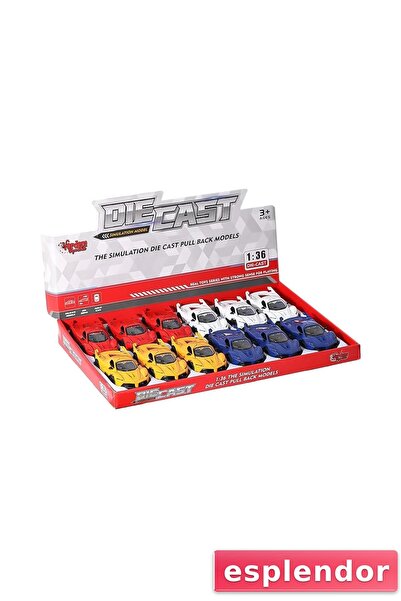 esplendor SR-1310-11-12-13 سيارة رياضية قابلة للسحب مع أضواء وموسيقى 1:36