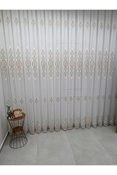 NİVEMESHOME YAREN 2024 GOLD 1/3 PİLELİ TÜ perdea transparentă PM