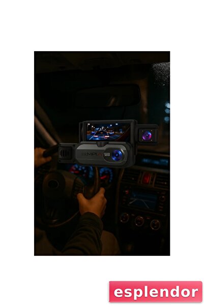 esplendor كاميرا أمان للسيارة بزاوية واسعة 1080P للتسجيل والرؤية الليلية