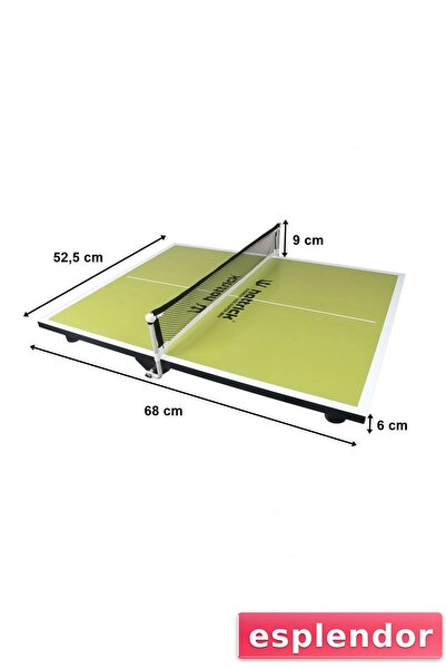 esplendor مجموعة تنس الطاولة الصغيرة بطول 68 سم لعمر 3 سنوات فما فوق