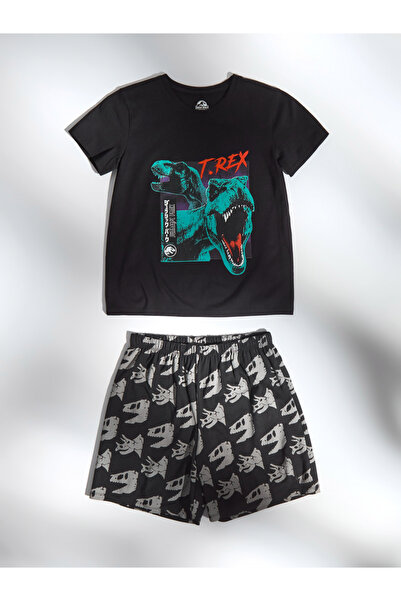 Jurassic Park Two-piece cotton pajamas T-Rex Black 170 cm 14-15 years