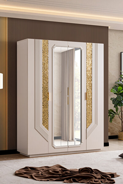 Setay Gardırop, Velora 4 Kapaklı Aynalı Dolap