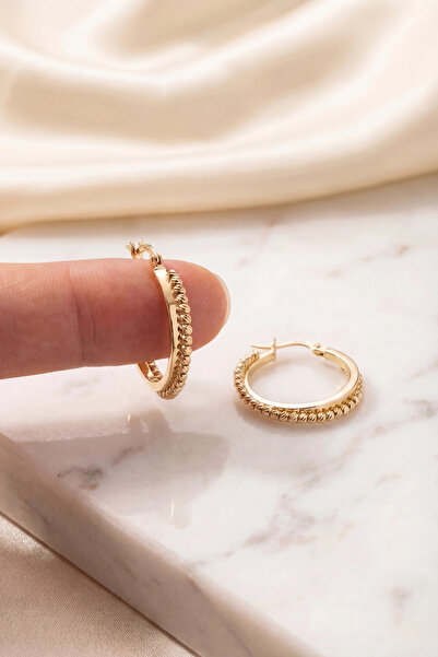 Çelikoğlu Kuyumculuk DORİKA HALKA KÜPE 3,93 GR