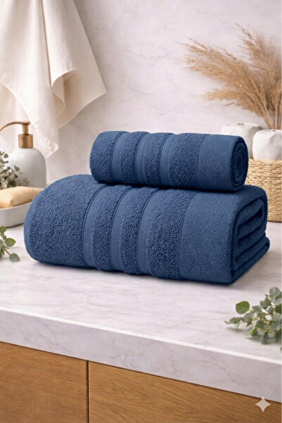 MELONIE Ayla 2 Piece Towel Set 70X140 Bath Towel 50X85 Hand Towel Soft-Textured