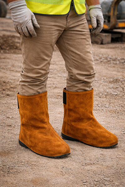 TYD واقي أحذية اللحام الجلدي، واقي أحذية اللحام، واقي أحذية السلامة للحام