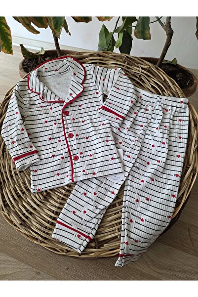 By Murat Bebe I Love Dad Written Children's Pajama Set, Cotton Piece Comforta...