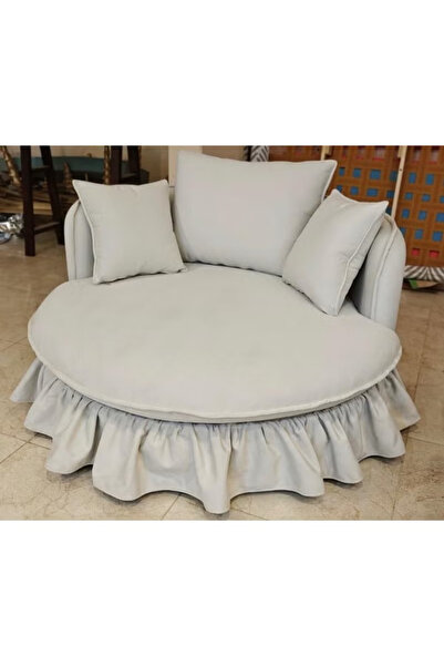 Darif كرسي لاونج مودرن, دائري الخشب سويدي