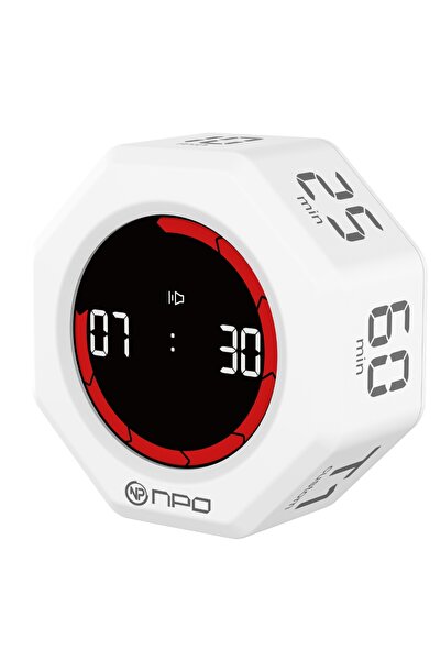 NPO NPT51 Alarmlı G-Sensör Otomatik Zamanlayıcılı Küp Kronometre Pomodoro Mot...