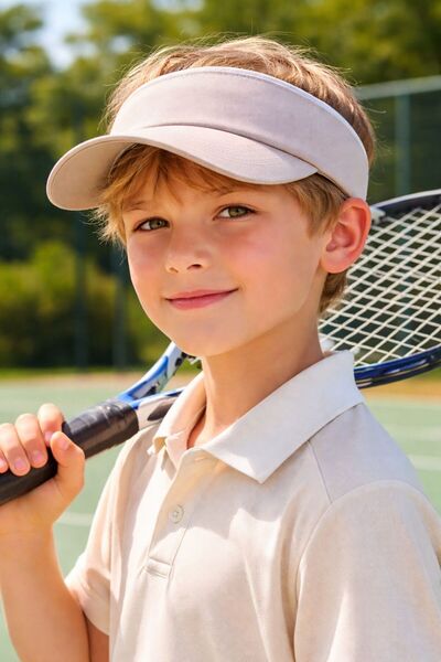 MARBERRY Pălărie pentru băieți Vizör Tenisci, bej, bumbac piese, 10-18 ani