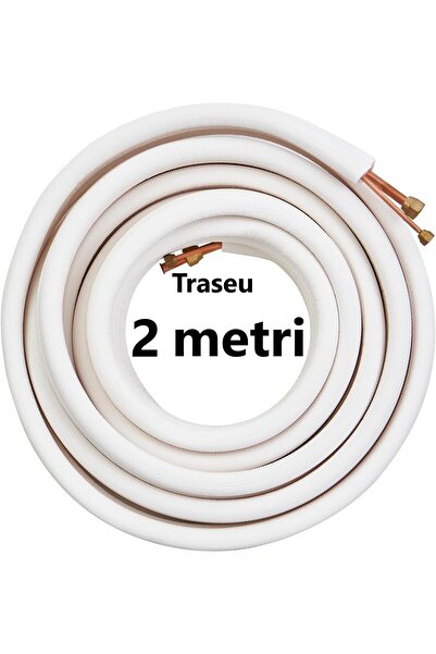 AdroPro Kit 2 metri Teava Cupru 1/4'', 3/8'' pentru instalare, montaj Aer con...