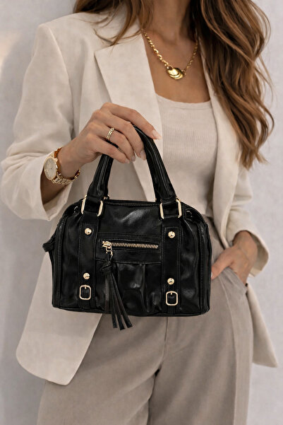 kikiriktekstil 10898 Curea lungă pentru femei, cu detalii aurii, strălucitoar...