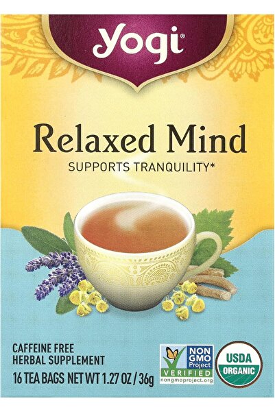 Yogi Tea أكياس شاي أعشاب بمزيج يوغي لتهدئة العقل، عبوة من 16 كيسًا