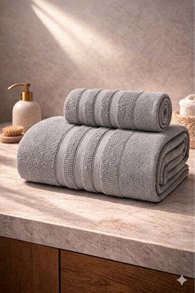 MELONIE Ayla 2 Piece Towel Set 70X140 Bath Towel 50X85 Hand Towel Soft-Textured
