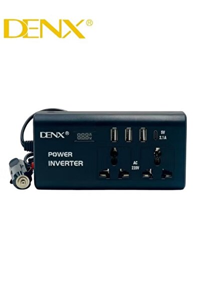 Proove Car power adapter, 12V to 220V, USB port + Type-C port-dx136