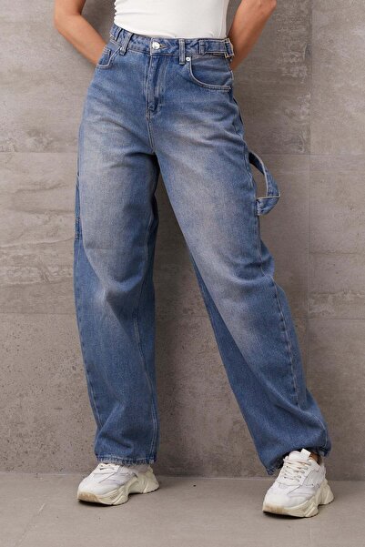 zenne Wide Leg Jeans Blue