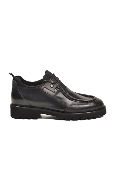 Aspor Black Genuine Leather Men's Casual Shoes