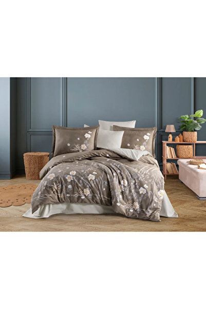 ZEMİRA HOME Double Poplin Nev Parlin Cappuccino