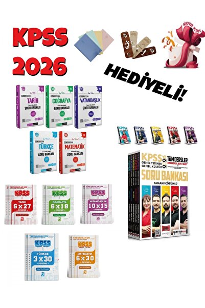 Bigelio Yayıncılık 2026 KPSS Genel Yetenek Genel Kültür Soru Bankası + Deneme...