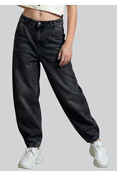 ww waka waka kids store Κοριτσίστικο παντελόνι τζιν με ελαστικό τελείωμα στο ...