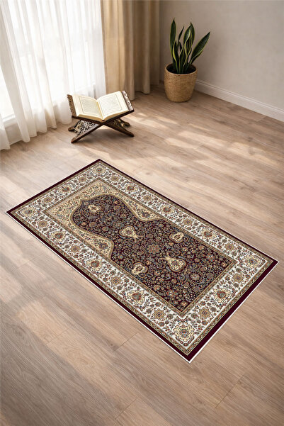 Pelura Halı Belt Patterned Digital Print Pcs Non-Slip Sole Washable Coffee Pr...