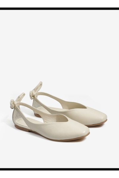 VİNİCCİ AYAKKABI Genuine De Leather Ej Color Ballet Flats