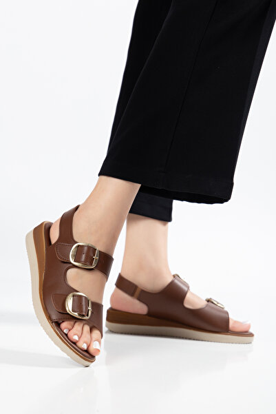 Daxtors D0763 Daily Orthopedic Double Straps Buckled Women's Sandals