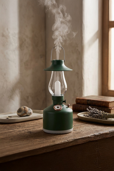 Vadi Nostaljik Gaz Lambası Tasarımlı Şarjlı LED Masa Lambası Dekoratif Işıklı...
