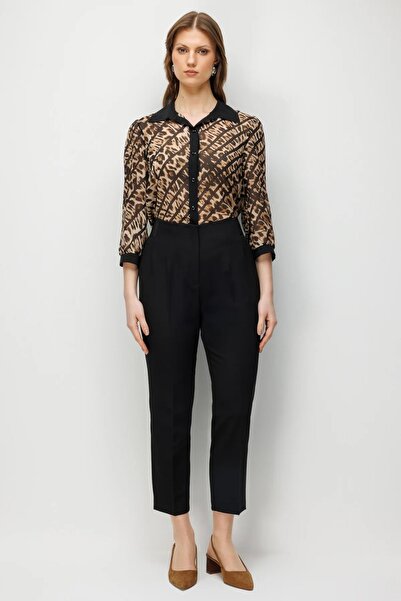 Rain and River بنطلون إيكول بيلي ذو خصر مطاطي واسع وساق ضيقة