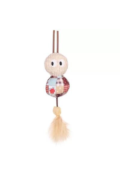 Flamingo Vinta Catnip Furry Rustling Caterpillar Toy
