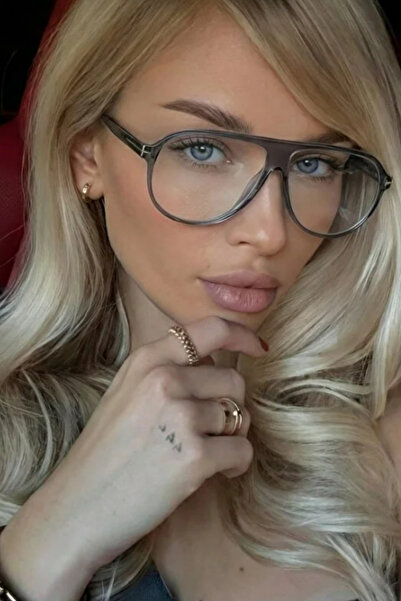 MioArt نظارات كلارا داملا للجنسين بإطار أزرق مع فلتر الضوء الأزرق